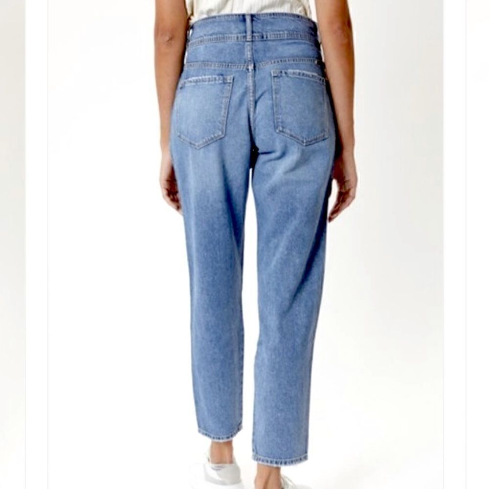 ‎Kancan High Waist Relaxed Mom Baggy Jeans Distressed Straight Leg - Picture 2 of 13